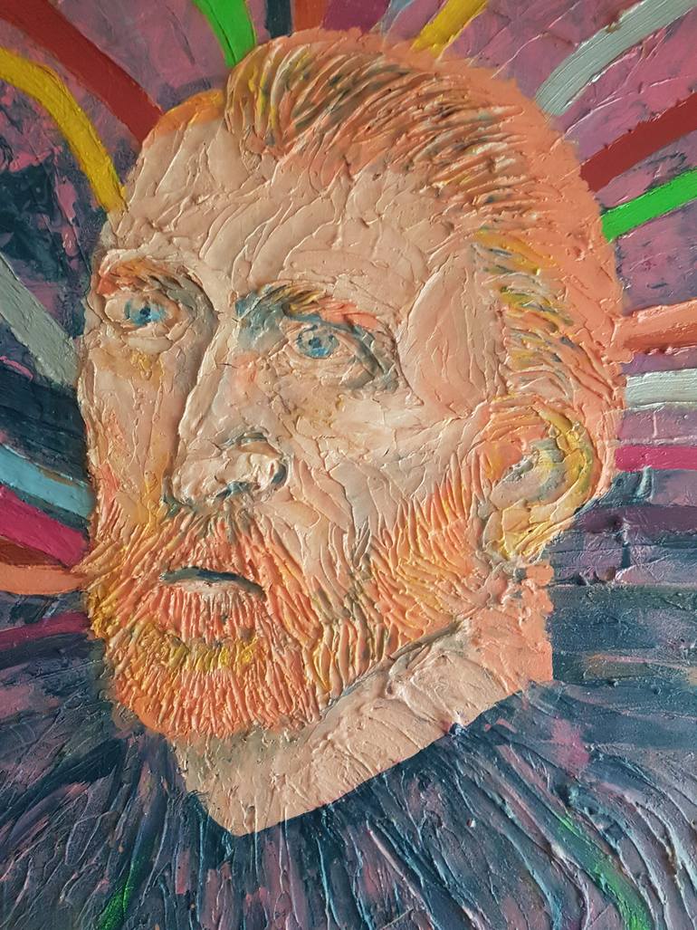 Original Expressionism People Painting by Colin Able