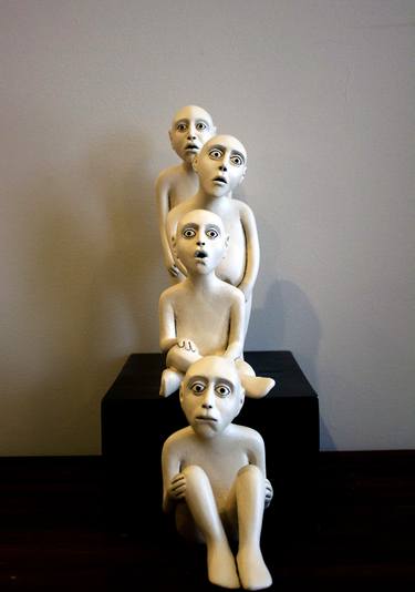 Original Figurative Abstract Sculpture by Shahrzad Amin