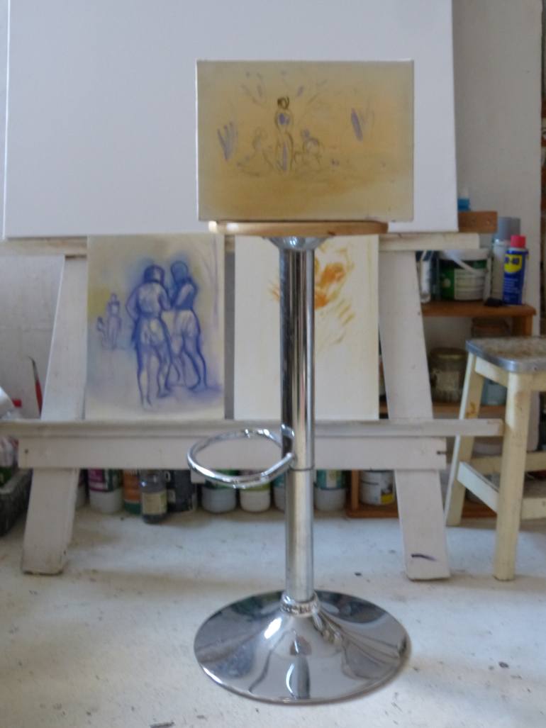 Original Figurative Children Painting by Frederic Belaubre