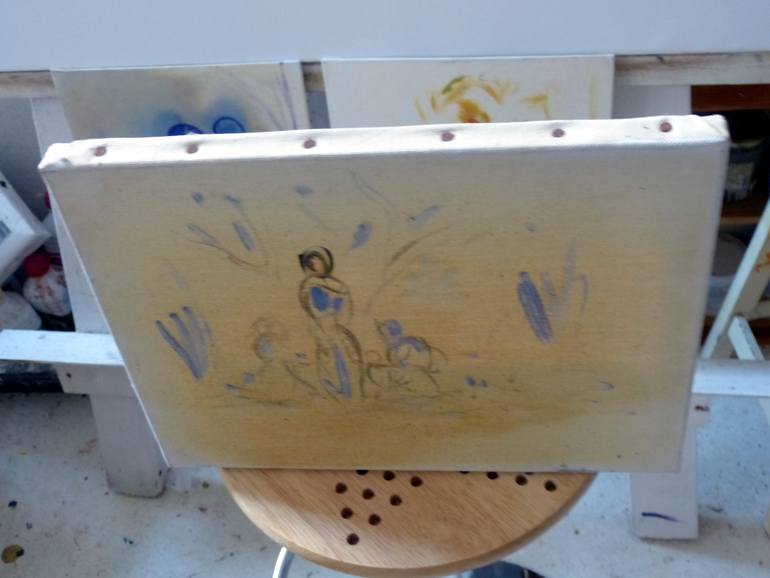 Original Figurative Children Painting by Frederic Belaubre