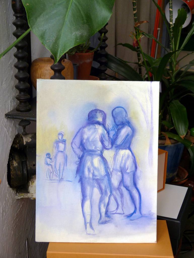 Original Figurative People Painting by Frederic Belaubre
