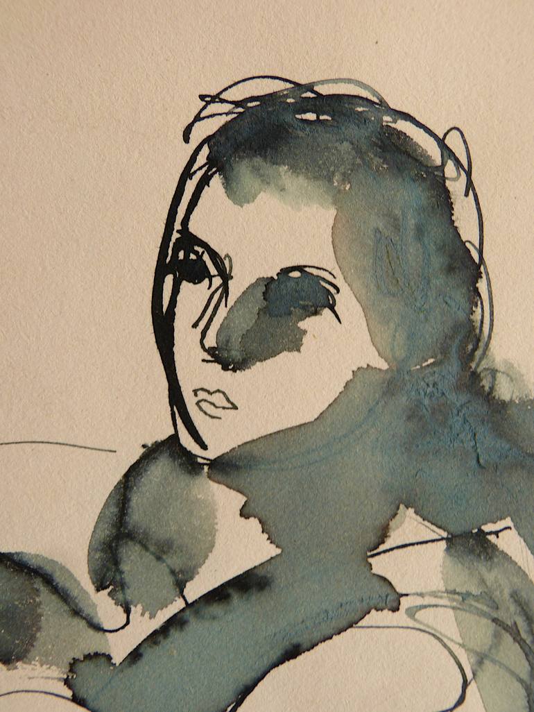 Original Figurative Women Drawing by Frederic Belaubre