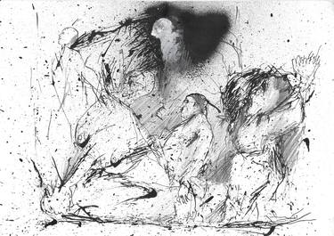 Print of Expressionism Mortality Drawings by Frederic Belaubre