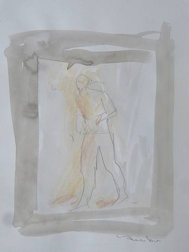 Original Figurative Portrait Drawings by Frederic Belaubre