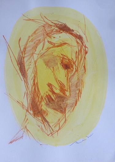 Original Expressionism Portrait Drawings by Frederic Belaubre