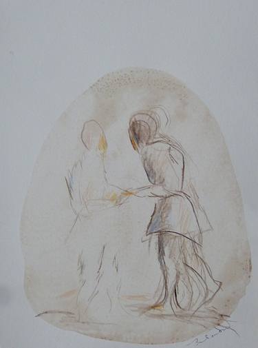 Print of Figurative People Drawings by Frederic Belaubre