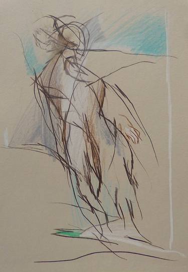Original Abstract People Drawings by Frederic Belaubre