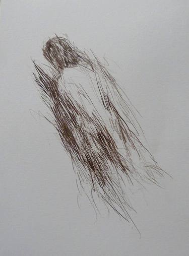 Original Women Drawing by Frederic Belaubre