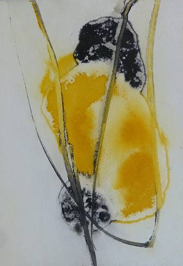 Original Abstract Botanic Drawing by Frederic Belaubre