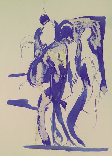 Original Figurative Family Drawings by Frederic Belaubre