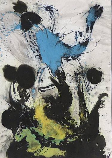 Original Expressionism Abstract Drawings by Frederic Belaubre