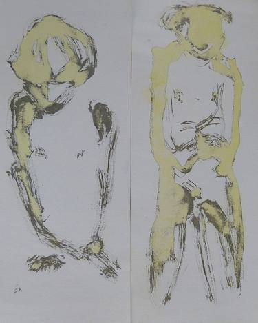 Original Contemporary People Drawings by Frederic Belaubre