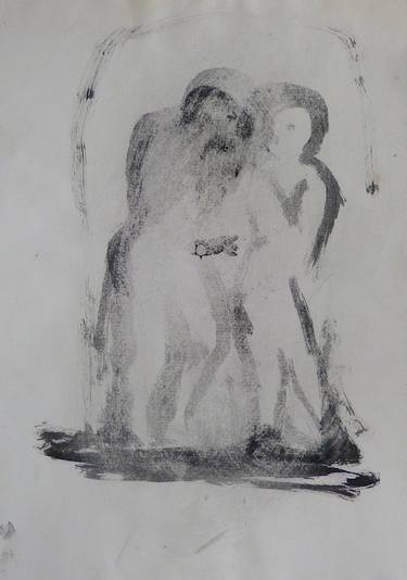 Original Figurative People Drawings by Frederic Belaubre