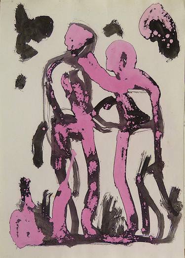 Original Figurative People Drawings by Frederic Belaubre