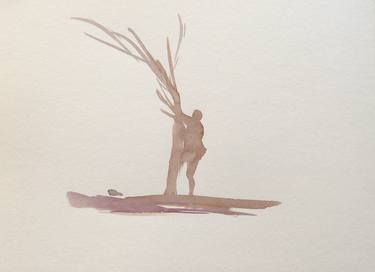 Original Figurative Nature Drawings by Frederic Belaubre