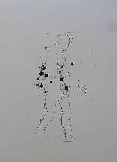 Original Minimalism People Drawings by Frederic Belaubre