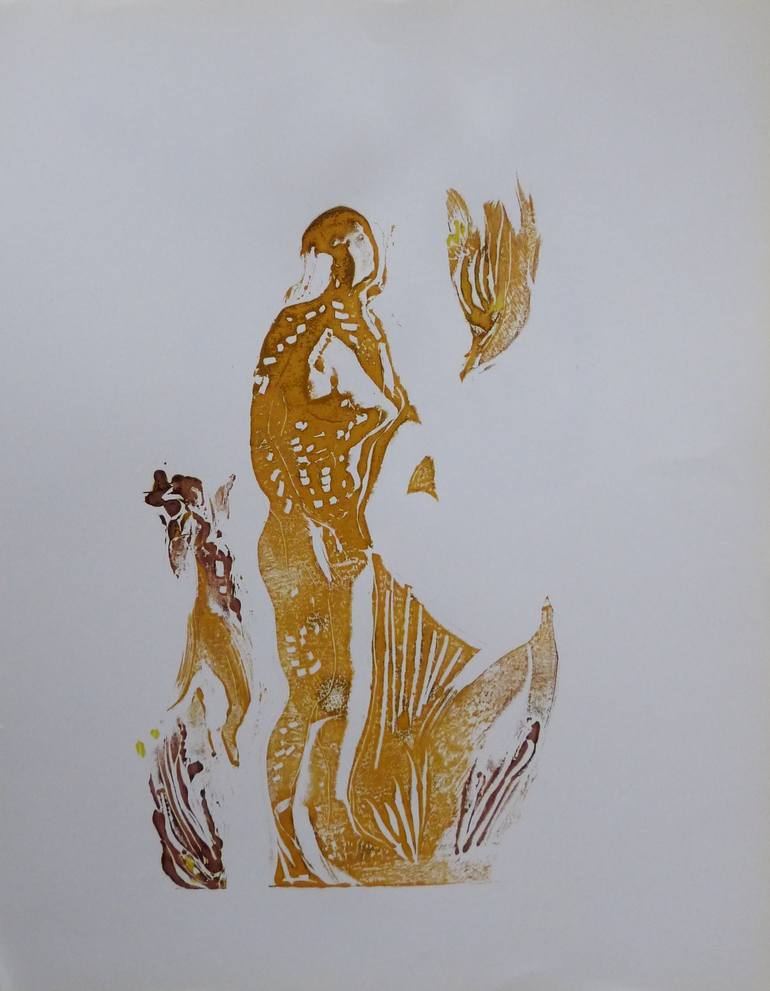 Print of Expressionism Women Printmaking by Frederic Belaubre