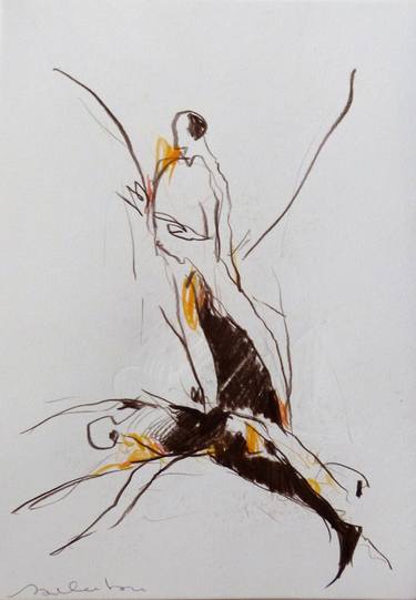 Original Expressionism Political Drawings by Frederic Belaubre