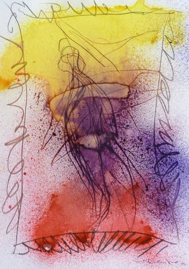 Original Expressionism Women Drawings by Frederic Belaubre