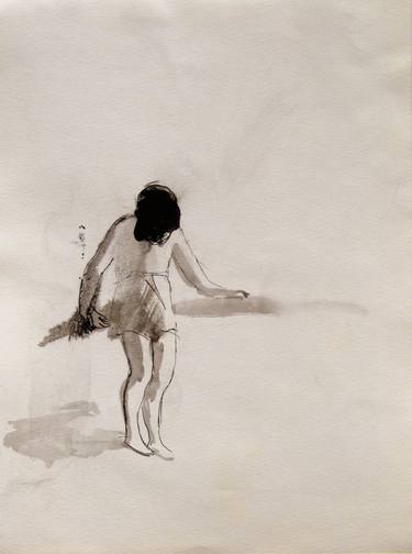 Original Figurative Women Drawings by Frederic Belaubre