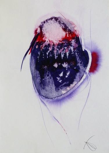 Original Expressionism Abstract Drawings by Frederic Belaubre