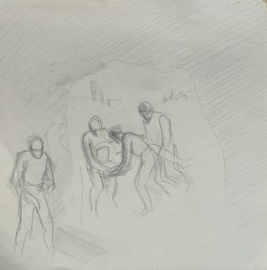 Original Figurative Religion Drawings by Frederic Belaubre