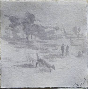 Original Figurative Cats Drawings by Frederic Belaubre