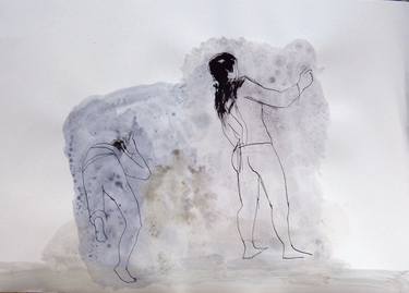 Original Figurative Landscape Drawings by Frederic Belaubre