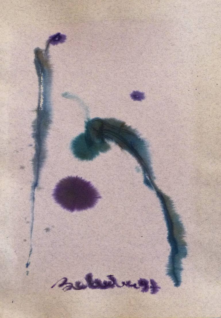 The Minimalist Abstract Drawing 9 Original Drawing by frederic belaubre