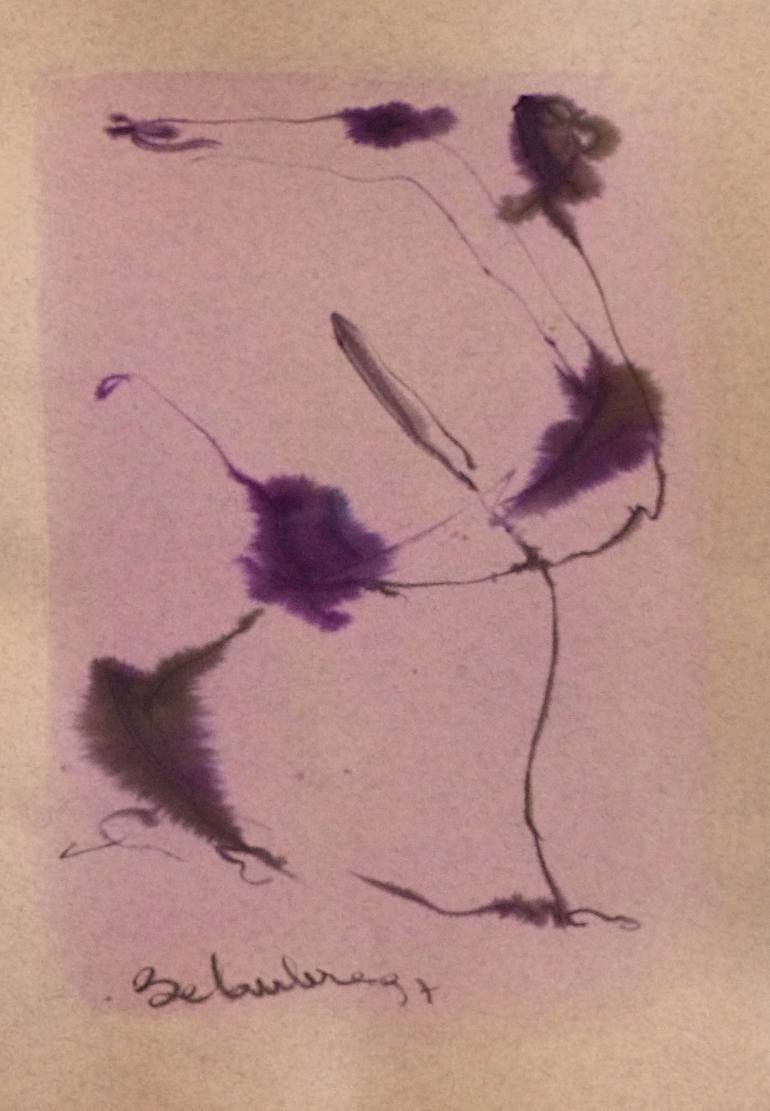 The Minimalist Abstract Drawing 2 Original Drawing by frederic belaubre
