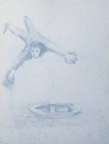Original Figurative People Drawings by Frederic Belaubre