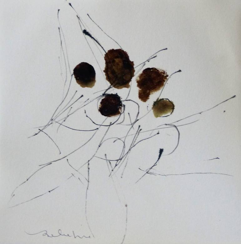 Print of Expressionism Abstract Drawings by Frederic Belaubre