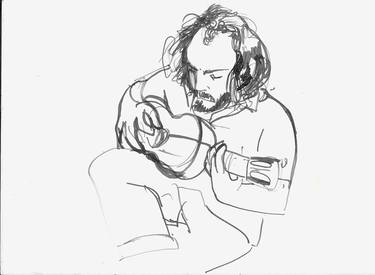 Original Figurative People Drawings by Frederic Belaubre