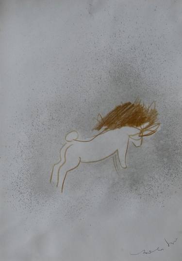 Original Figurative Animal Drawings by Frederic Belaubre