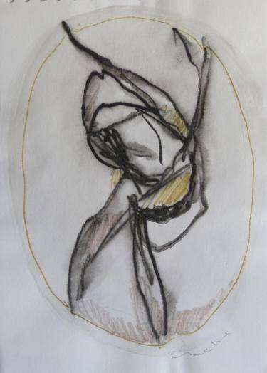 Original Figurative Abstract Drawings by Frederic Belaubre