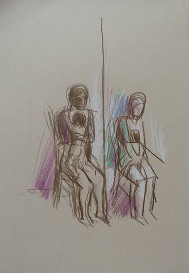 Original Figurative Children Drawings by Frederic Belaubre