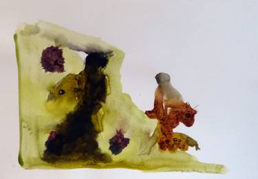 Original Figurative People Drawings by Frederic Belaubre