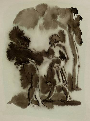 Original Figurative Classical Mythology Drawings by Frederic Belaubre