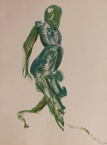 Original Figurative Men Drawings by Frederic Belaubre