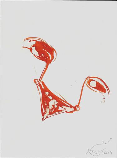 Original Figurative Abstract Drawings by Frederic Belaubre