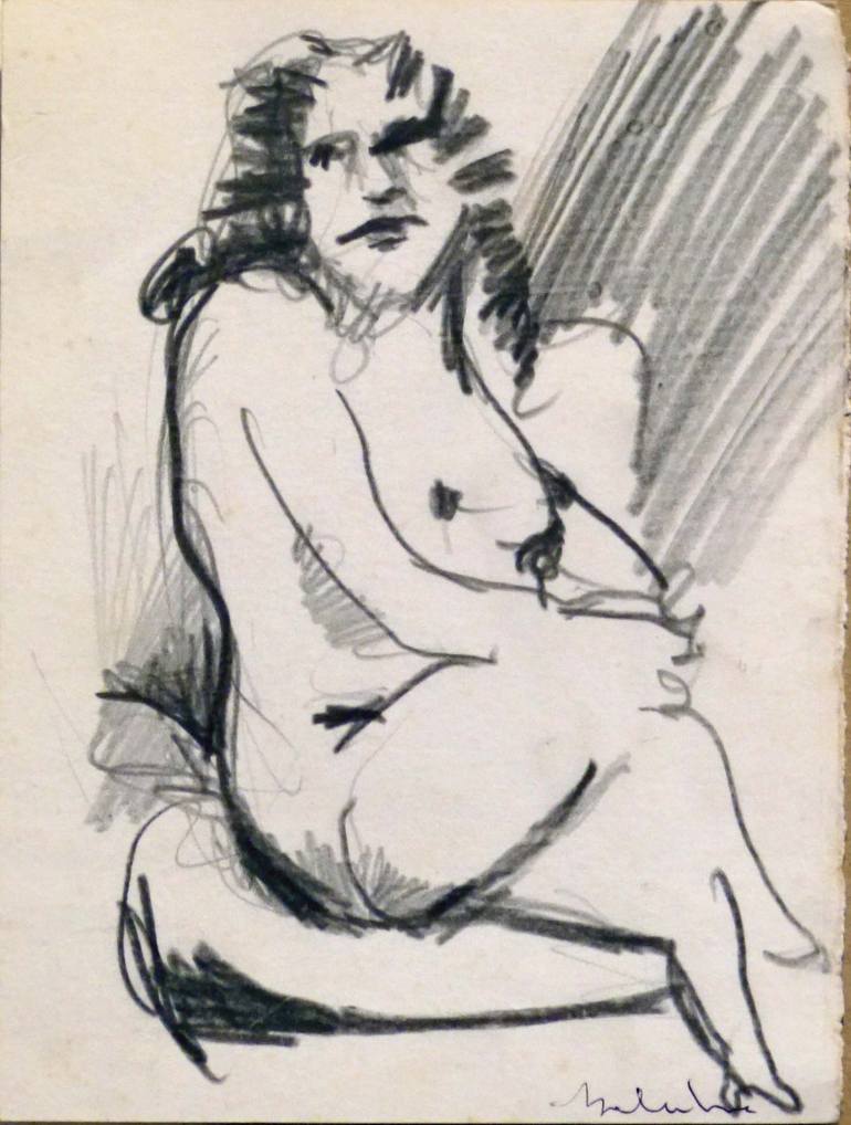 Print of Figurative Nude Drawings by Frederic Belaubre