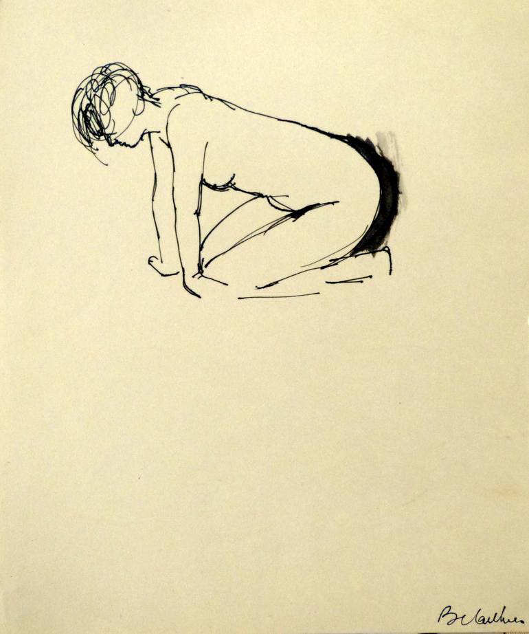 Print of Figurative Nude Drawings by Frederic Belaubre