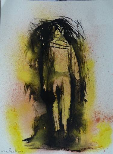 Original Figurative People Drawings by Frederic Belaubre