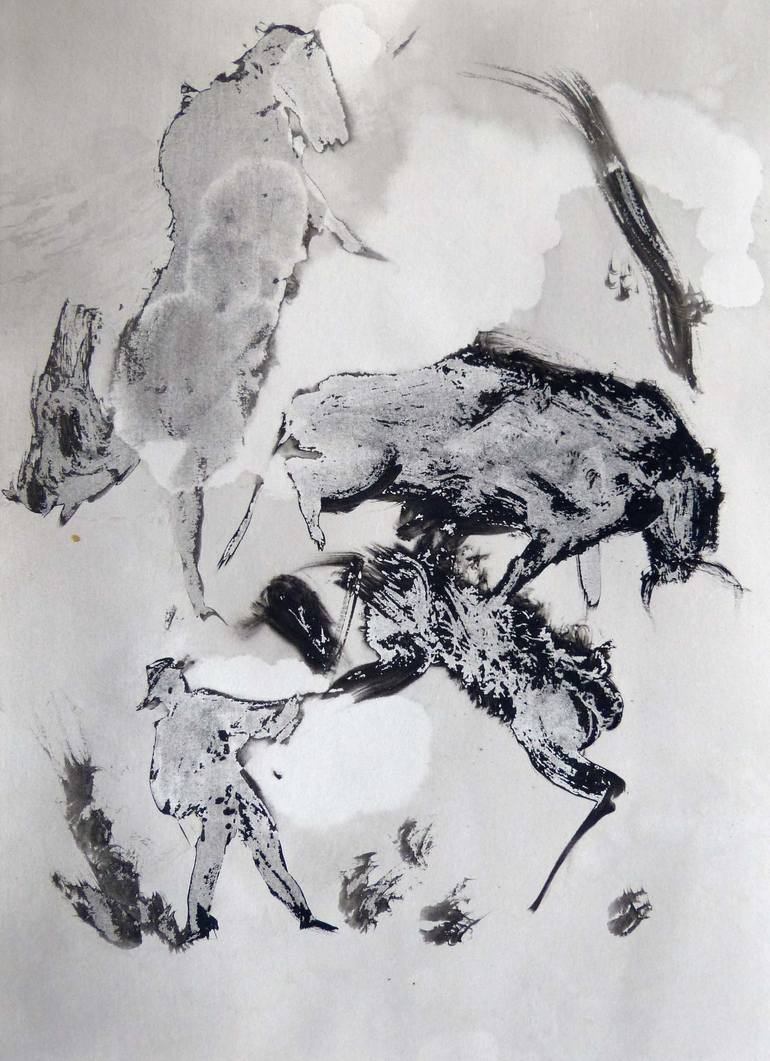 Print of Figurative Animal Drawings by Frederic Belaubre