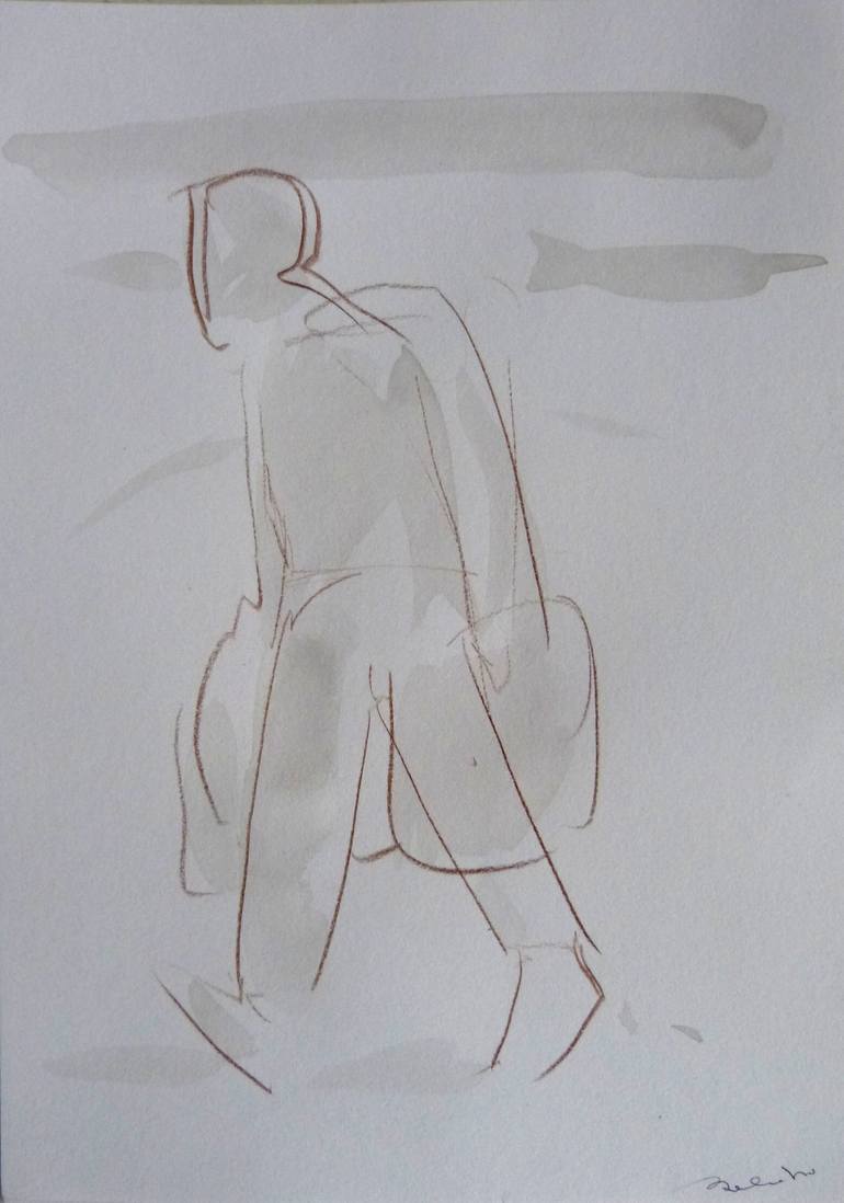 Print of Figurative People Drawings by Frederic Belaubre