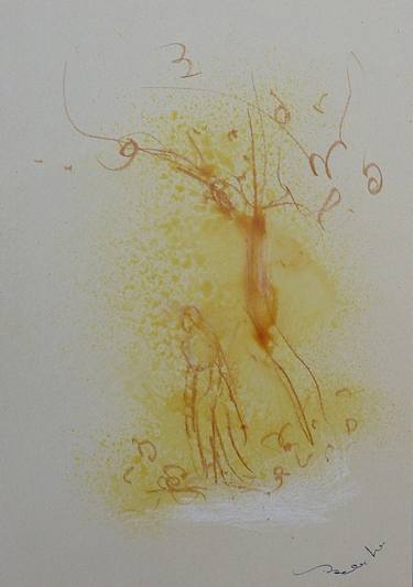 Original Figurative Garden Drawings by Frederic Belaubre