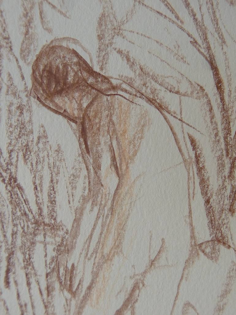 Original Figurative Nude Drawing by Frederic Belaubre