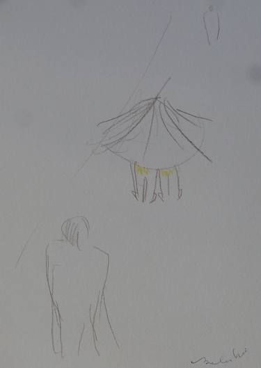 Original Figurative People Drawings by Frederic Belaubre