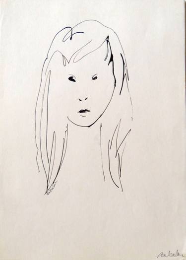Original Figurative Women Drawings by Frederic Belaubre