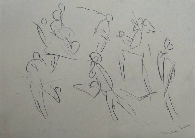 Original Figurative Botanic Drawing by Frederic Belaubre